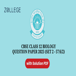 CBSE Class 12 Biology Question Paper 2025 Set 2 57 6 2 with Solution Pdf